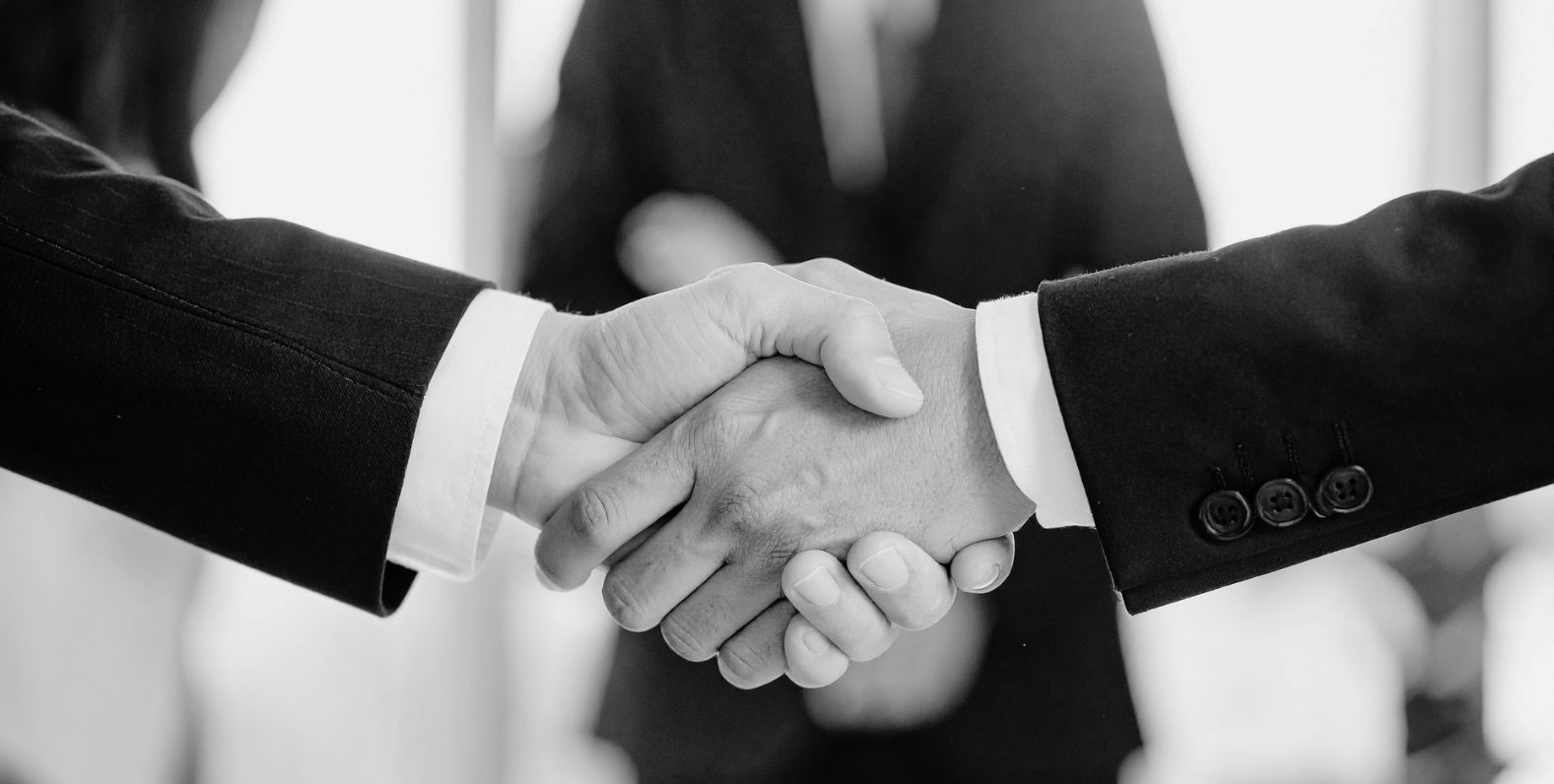 a welcoming handshake